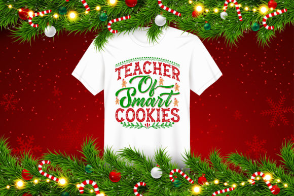 Cookies Christmas Teacher Design Graphics for T-Shirts