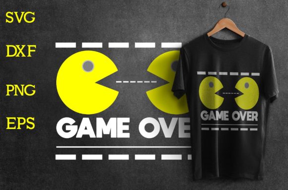Game Over SVG T-shirt DESIGN Graphics