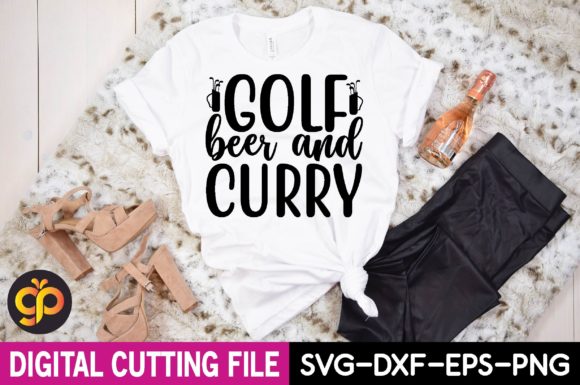 Golf BEER and CURRY Svg Design