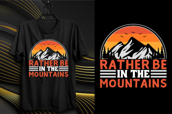 Mountains Adventure T-Shirt Design Graphics