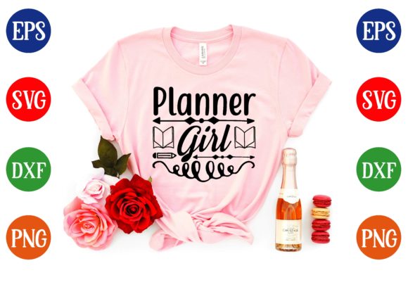 Planner Girl Svg Design Graphics