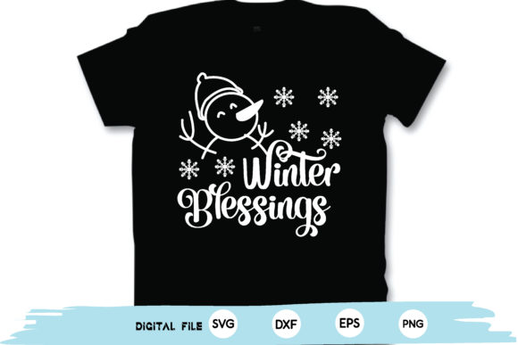 Winter Blessings Svg Graphics & T-Shirt Design Review